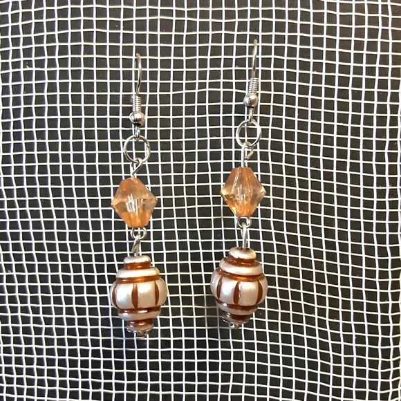 Handmade Boho Beaded Dangle Earrings Pierced Casual Festival - Picture 3 of 4